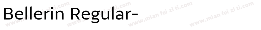 Bellerin Regular字体转换
